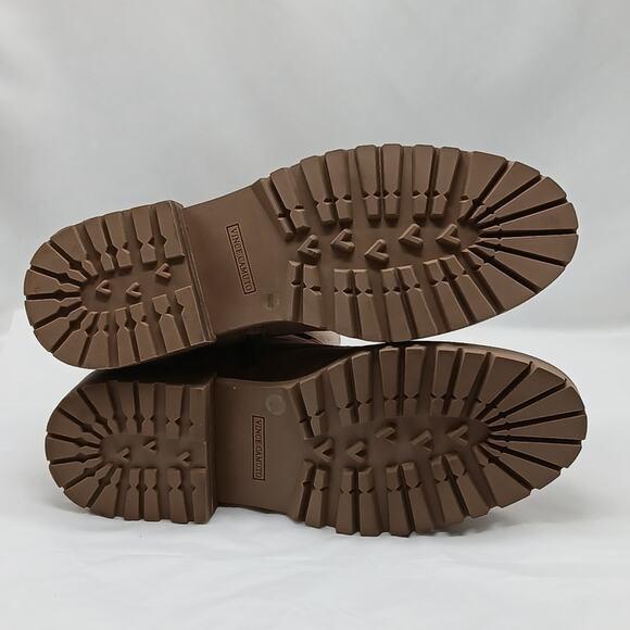 Vince Camuto Fawdry Tan Suede Combat Boots Women’s 10M Moto Lug Sole Fall - Picture 11 of 11